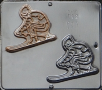 312 Skier Chocolate Candy Mold