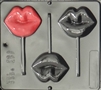 3304 Lips Lollipop Chocolate Candy Mold