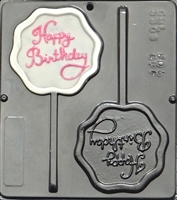 3306 Happy Birthday Lollipop Chocolate Candy Mold