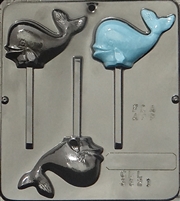 3321 Whale Lollipop Chocolate Candy Mold