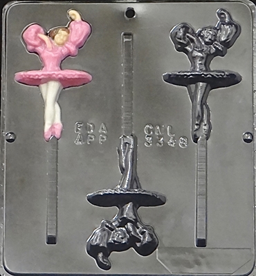 3348 Ballerina Lollipop Chocolate Candy Mold