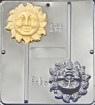 3350 Sun Lollipop Chocolate Candy Mold