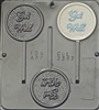 3387 "Get Well" Lollipop Chocolate Candy Mold