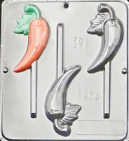 3405 Chili Pepper Lollipop Chocolate Candy Mold