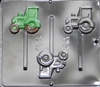 3439 Tractor Lollipop Chocolate Candy Mold