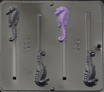 3440 Seahorse Lollipop Chocolate Candy Mold