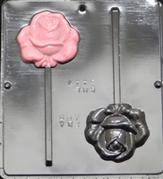 3447 Rose Lollipop Chocolate Candy Mold