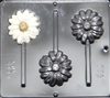 3448 Daisy Flower Lollipop Chocolate Candy Mold