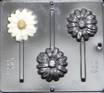 3448 Daisy Flower Lollipop Chocolate Candy Mold