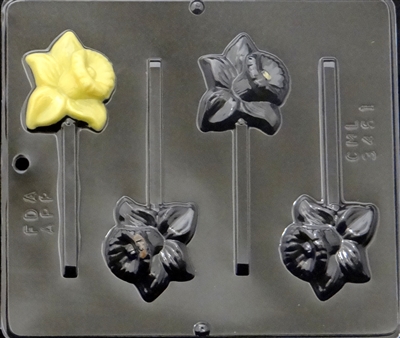 3451 Daffodil Lollipop Chocolate Candy Mold