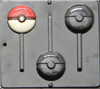 3456 Pokemon Ball Chocolate Candy Mold