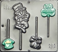 4002 St. Patricks Day Lollipop Asst. Candy Mold