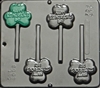 4008 Happy St. Patrick's Day Lollipop Candy Mold