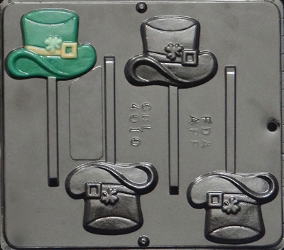 4010 Leprechaun Hat with Shamrock Candy Mold