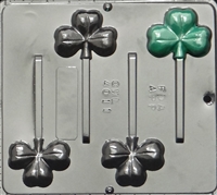 4011 St. Patrick's Day Shamrock Lollipop Candy Mold