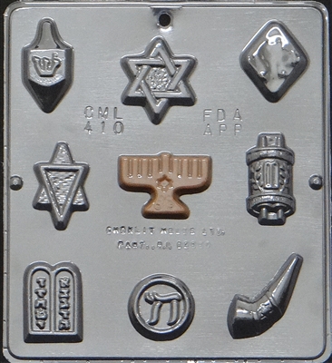 410 Jewish Assortment Chocolate Candy Mold