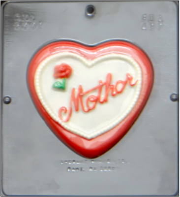 5001 Mother on Heart Chocolate Candy Mold