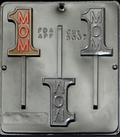 5007 #1 Mom Lollipop Chocolate Candy Mold