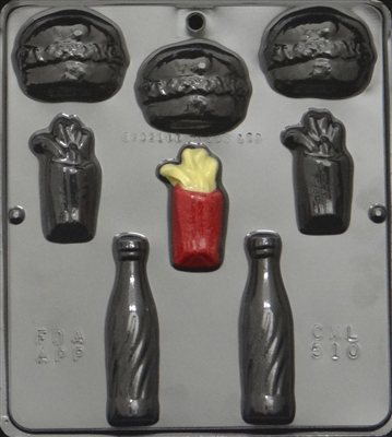 570 Snack Food Assortment Chocolate Candy Mold