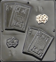 593 Playing Cards & Dice Chocolate Candy Mold