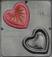596 Heart Shaped Jewelry Box Chocolate Candy Mold