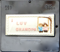 6004  I Love Grandpa Card Chocolate Candy Mold