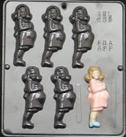 605 Woman Expecting Chocolate Candy Mold