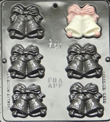 621 Wedding Bells Chocolate Candy Mold