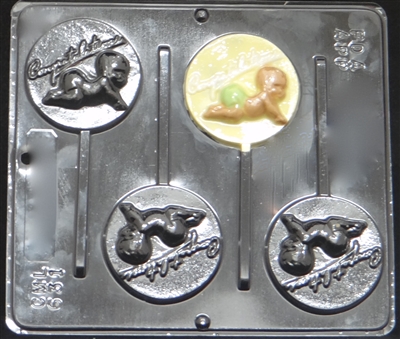 619 Baby Rattle Chocolate Candy Mold