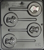 632 Teddy Bear Lollipop Chocolate Candy Mold