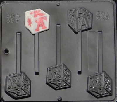 640 Baby Block Lollipop Chocolate Candy Mold