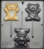 648 Teddy Bear Lollipop Chocolate Candy Mold