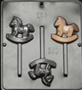 650  Rocking Horse Lollipop Chocolate Candy 
Mold