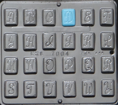 7004 "Alphabet" Chocolate Candy Mold