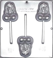 702 Female with Breast Lollipop Chocolate Candy Mold