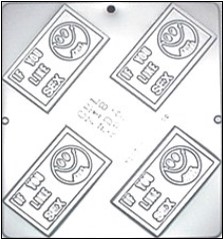 718 "If You Like Sex, Smile" Card Chocolate Candy Mold