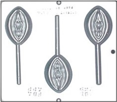 769 Female Vagina Lollipop Chocolate Candy Mold