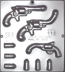 770 Penis Pistol with Penis Bullets Chocolate Candy Mold