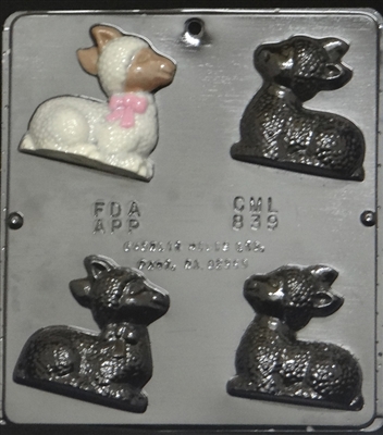 839 Lamb Assembly Chocolate Candy Mold