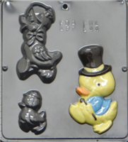 844 Duck Family Chocolate Candy Mold