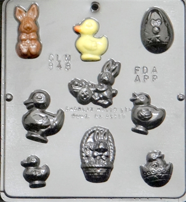 848 Easter Assortment Chocolate Candy Mold