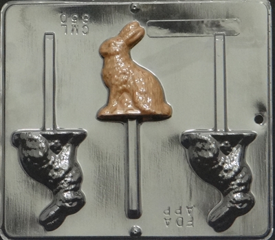 850 Bunny Lollipop Chocolate Candy Mold