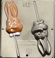 851 Bunny Face Lollipop Chocolate Candy Mold