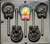 877 Girl Chick with Bonnet Pop Lollipop Chocolate Candy Mold