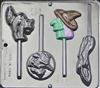 908 Halloween Assortment Lollipop Chocolate Candy Mold