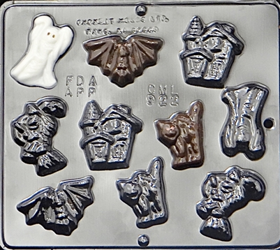 922 Halloween Assortment Chocolate Candy Mold