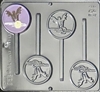 932 Flying Bat Pop Lollipop Chocolate Candy Mold