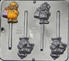 958 Bear Pumpkin Pop Lollipop Chocolate Candy Mold