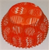 BC-18-100 White Easter Eggs on Orange Standard Baking Cup 100 ct.