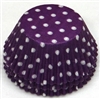 BC-20 White Polka Dot on Purple Standard Baking Cup 500 ct.
